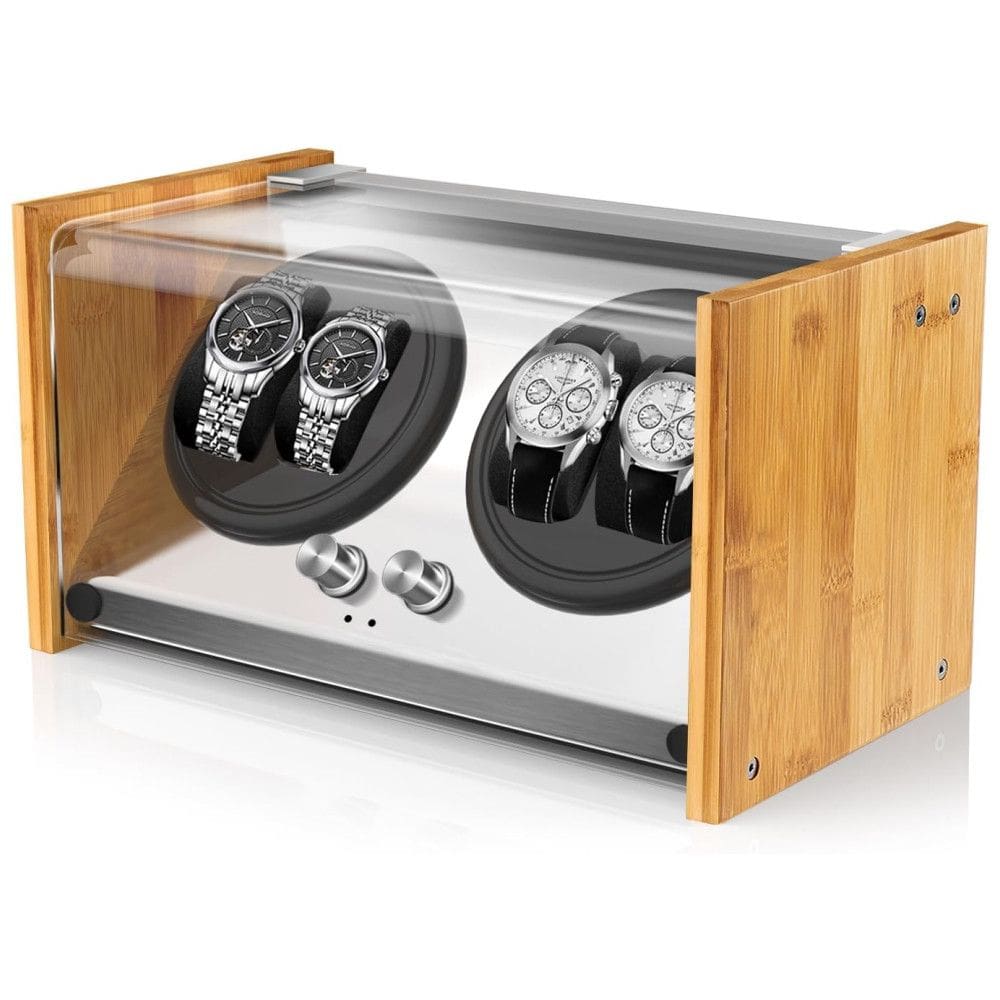 Caixa, Estojo Rotativo Automático para Relógios, 4 Lugares, WATCH WINDER SMITH BAM0B2, Marrom