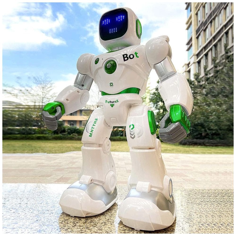 Robô Inteligente Programável com Controle de Voz e APP, 4 a 9 Anos, RUKO, Branco
