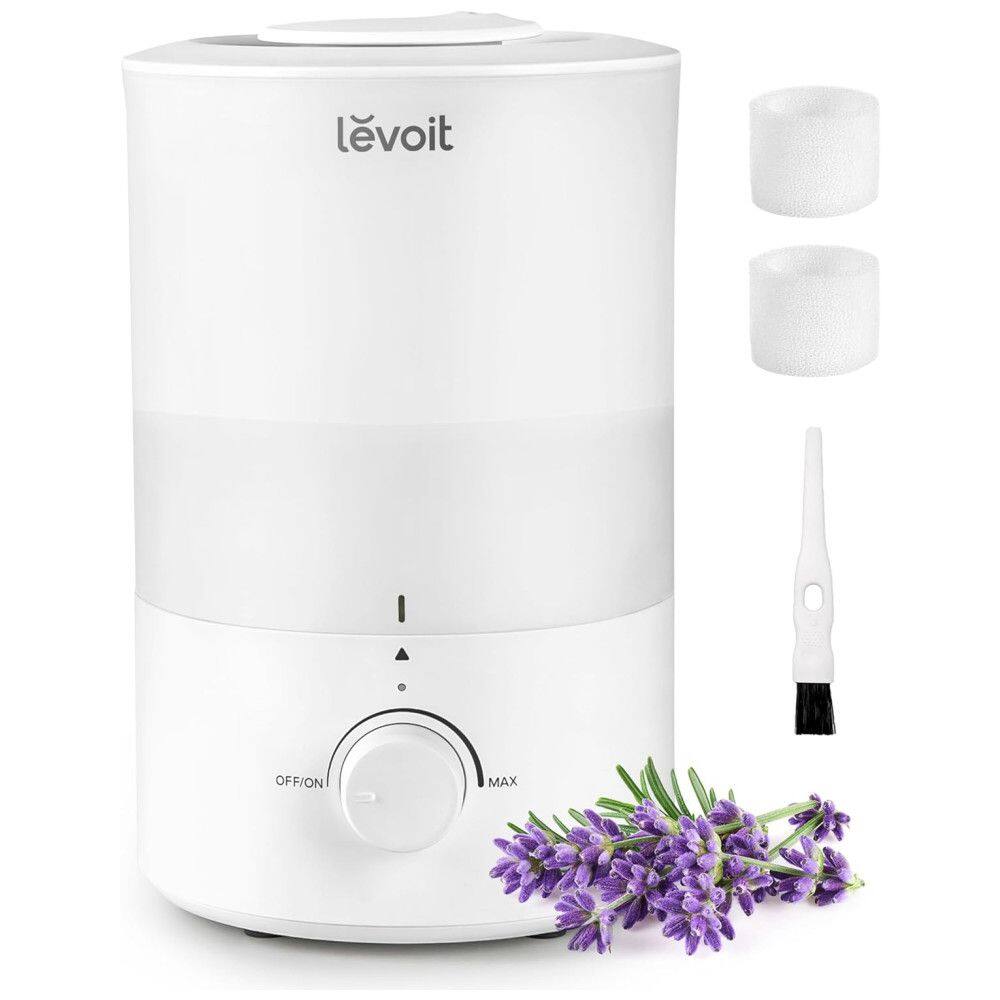 Umidificador Ultrassônico Portátil 3L até 25H, Área até 26 m2, 110v, LEVOIT Dual 150, Branco