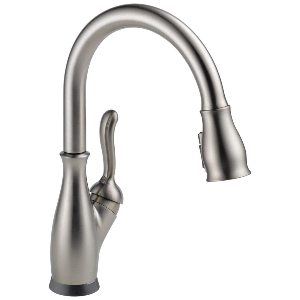 Torneira Cozinha com Tecnologia Touch2O e Pulverizador Pull Down, SpotShield Inoxidável, Delta Leland 9178T-SP-DST, Níquel Escovado