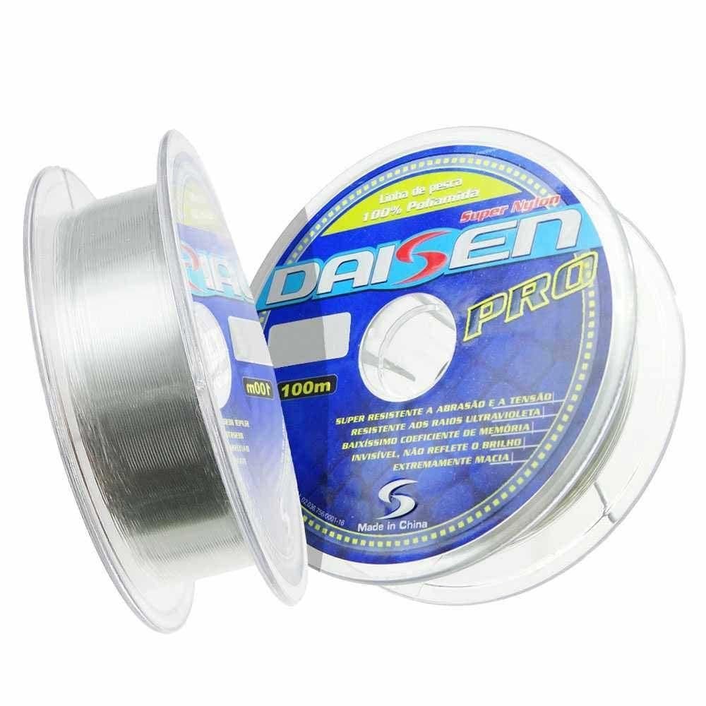 Linha De Pesca Monofilamento Daisen Pro 100m Tamanho 0,40mm