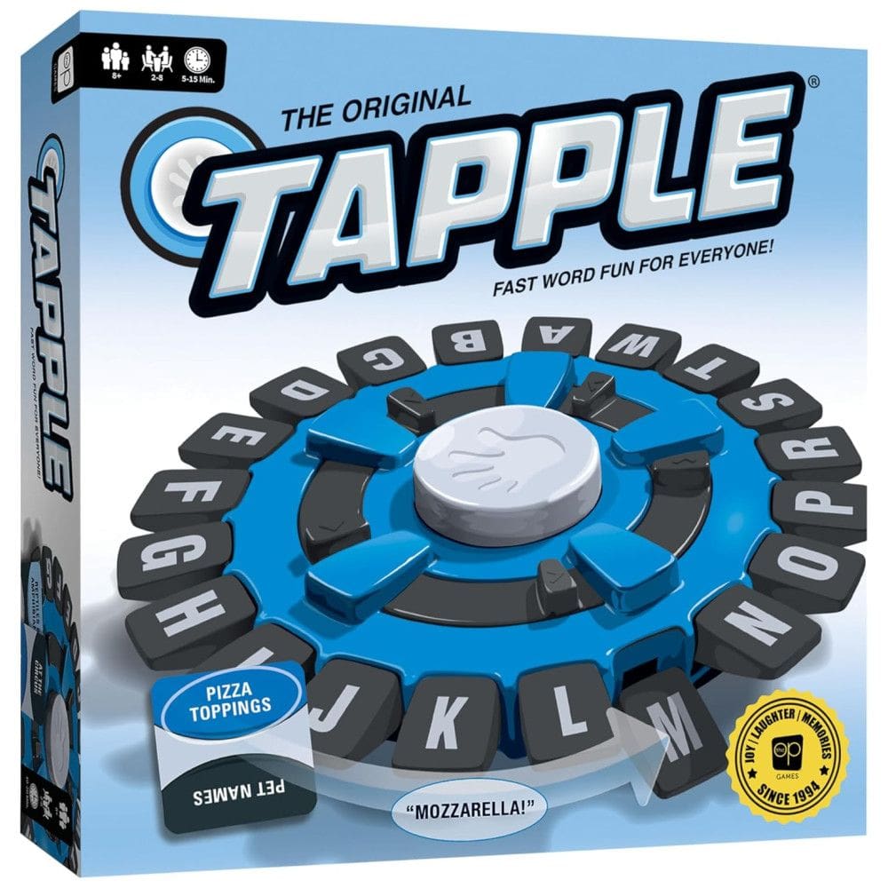 Jogo de Tabuleiro para Adultos TAPPLE, Escolha Uma Categoria e Corra Contra o Cronômetro para Ser o Último Jogador, para 8 Jogadores