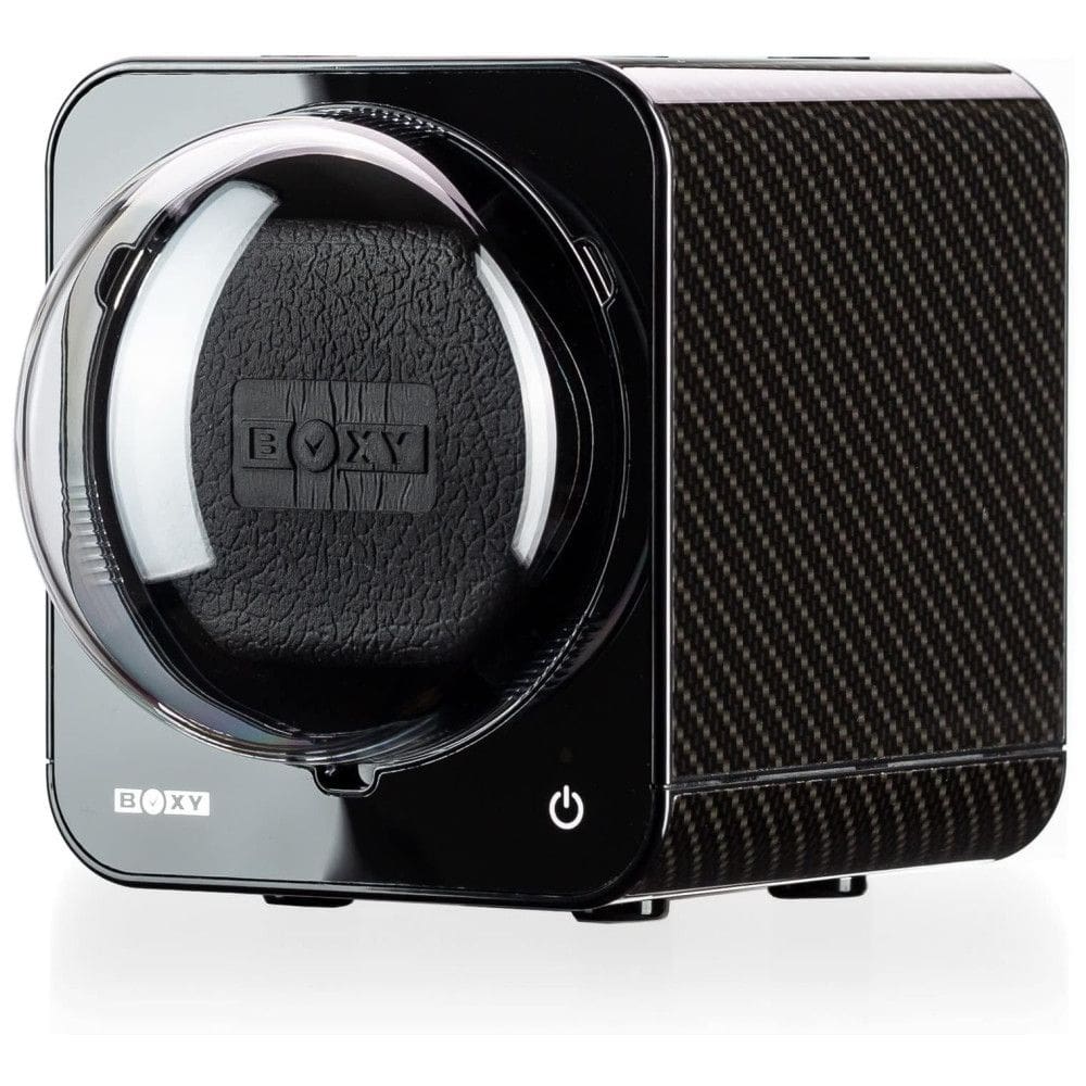 Caixa, Estojo Rotativo Automático para Relógios, 1 Lugar, ABEST BOXY Fancy Brick, Cinza