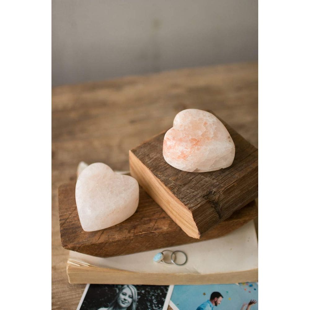 Sal culinário KALALOU Coração de sal do Himalaia 8x8x4 cm