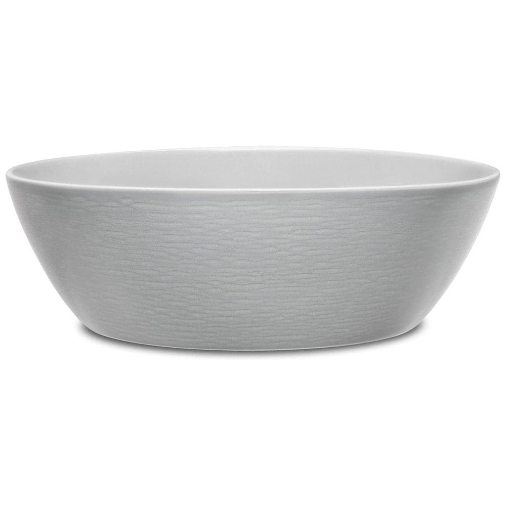 Tigela Elegante e Sofisticada com Estilo Clássico, Capacidade de 2.6L, Formato Redondo e Material Porcelana Fina de Osso, Noritake, Cinza