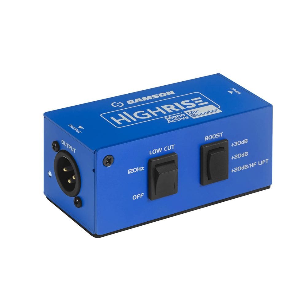 Amplificador de microfone Samson Highrise Mono Active para microfone dinâmico
