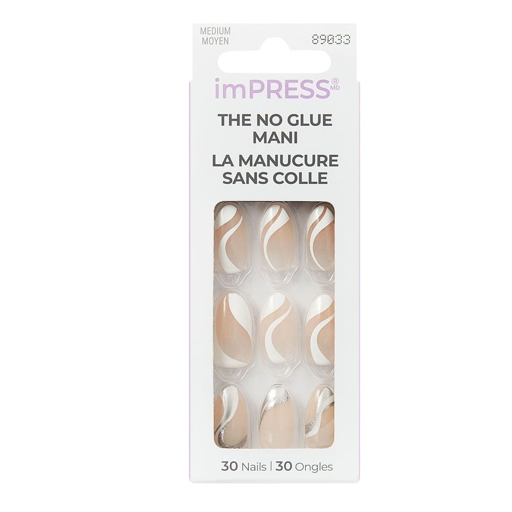 Unha Postiça ImPress The No Glue Mani La Manucure Sans Colle com 30 Unidades