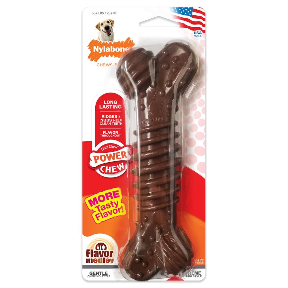 Brinquedo para cães Nylabone Power Chew G-Large de nylon durável de 18 cm