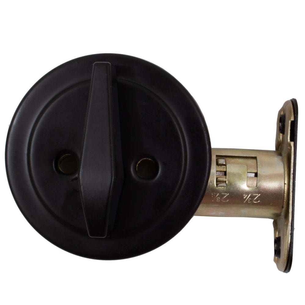 Deadbolt Stone Harbor Hardware Grade 3, lado único, preto fosco