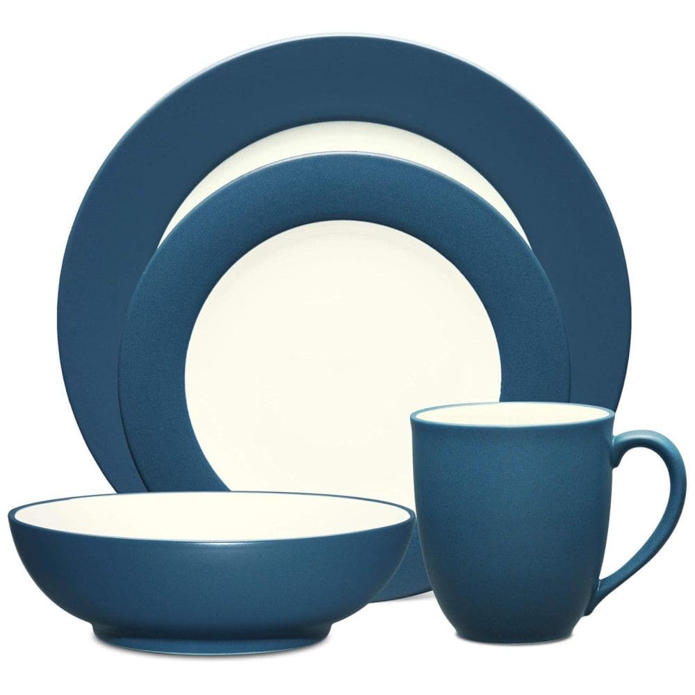 Aparelho de Jantar de Cerâmica Clássica e Durável para o Dia a Dia com 4 Peças, Formato Redondo e Material de Cerâmica, Noritake 8484-04X
