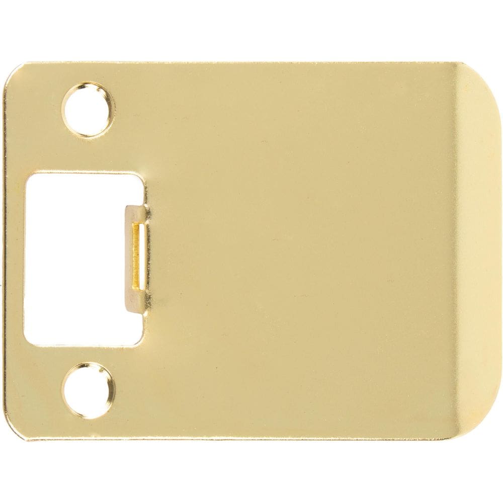 Strike Plate Stone Harbor Hardware, latão polido de 6x6 cm