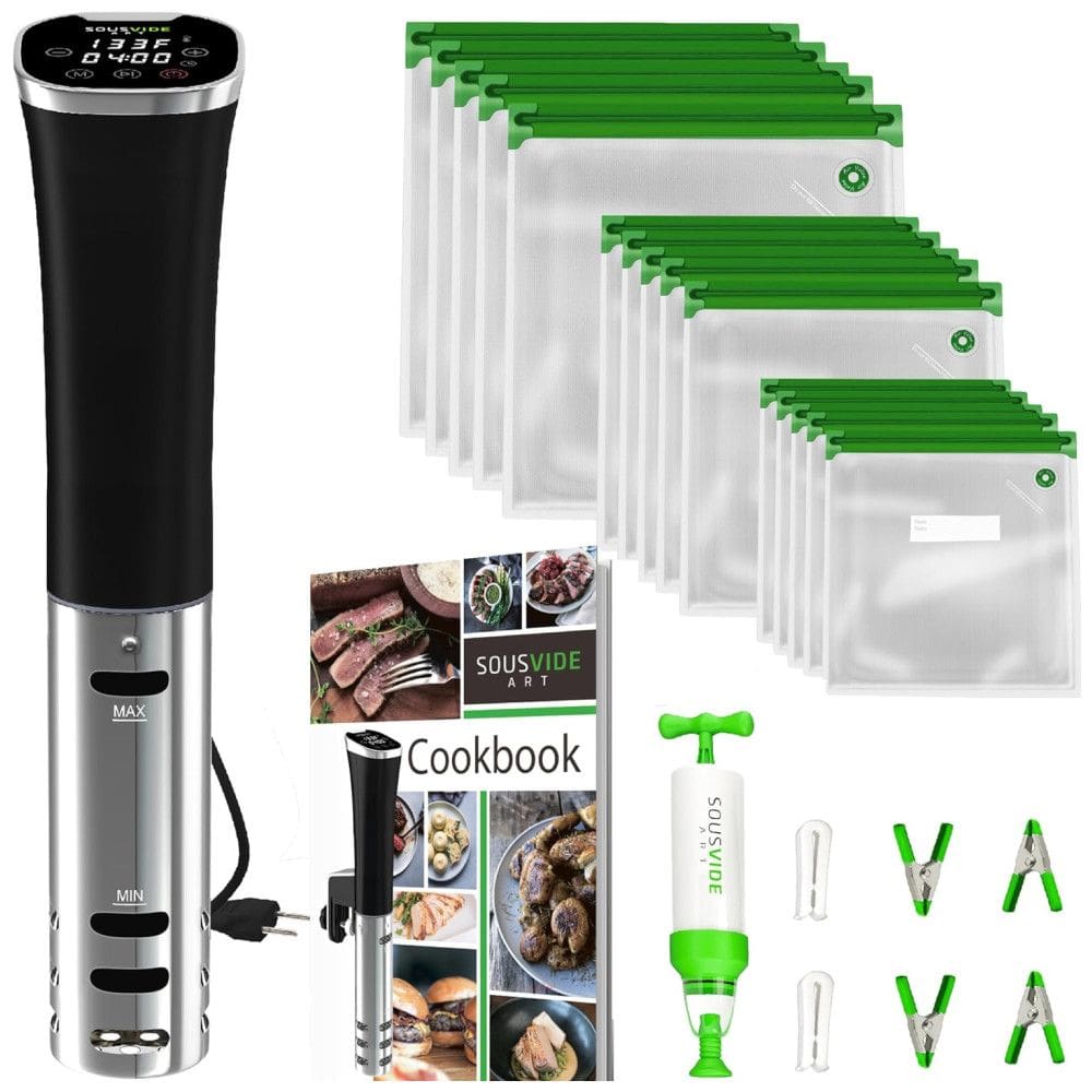 SOUSVIDE ART Termocirculador Elétrico com Controle de Temperatura e Temporizador, 800W, 110V, Preto