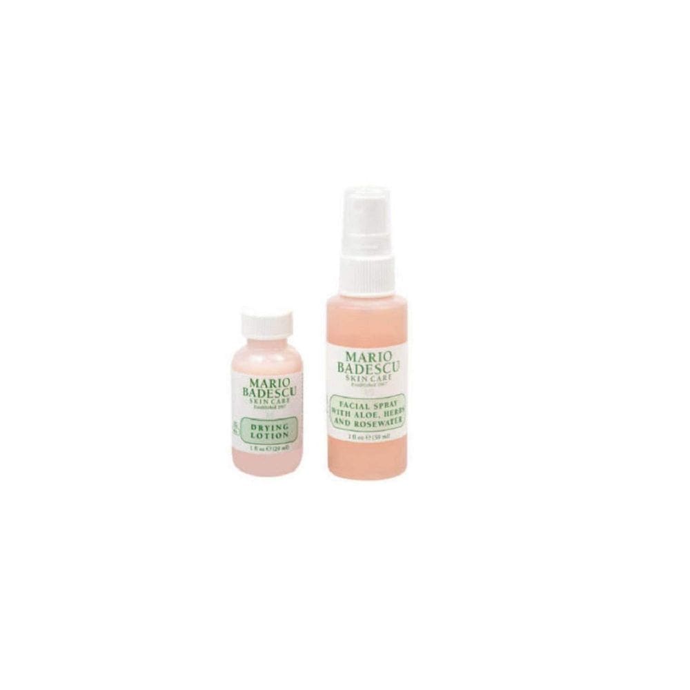 Loção secante Beauty Mario Badescu Grab and Go 29 ml, spray facial de rosas 59 ml