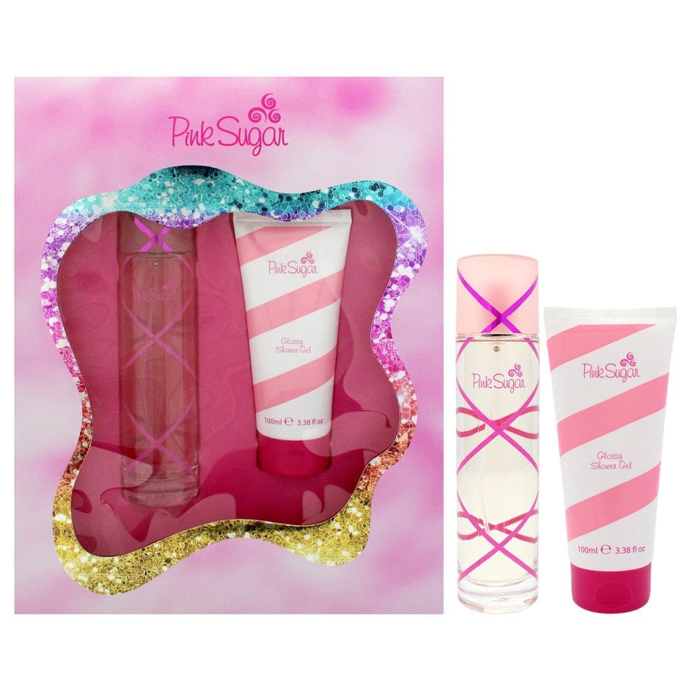 Conjunto de presente Perfume Aquolina Pink Sugar para mulheres 100mL EDT
