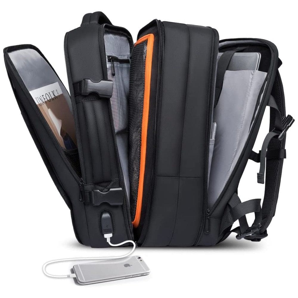 Mochila para Laptop 45L À prova D, BANGE E908 L, Preto
