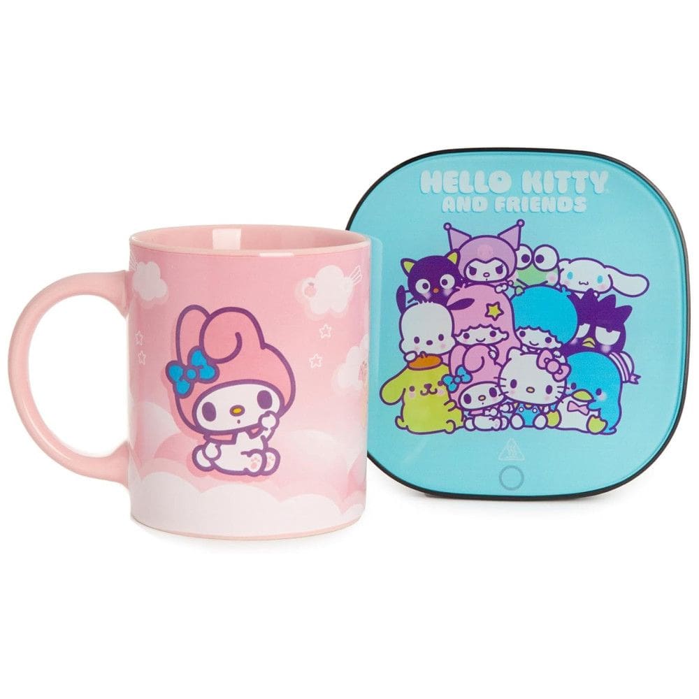 Aquecedor de Caneca, Tema Hello Kitty com Desligamento Automático, Inclui Caneca, 110V 16W, Uncanny Brands, Rosa