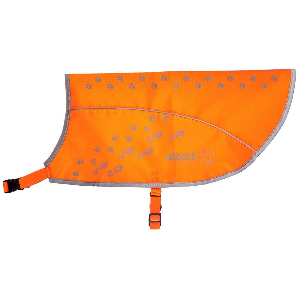 Colete para cães Alcott Large Neon Orange Refletive Trim