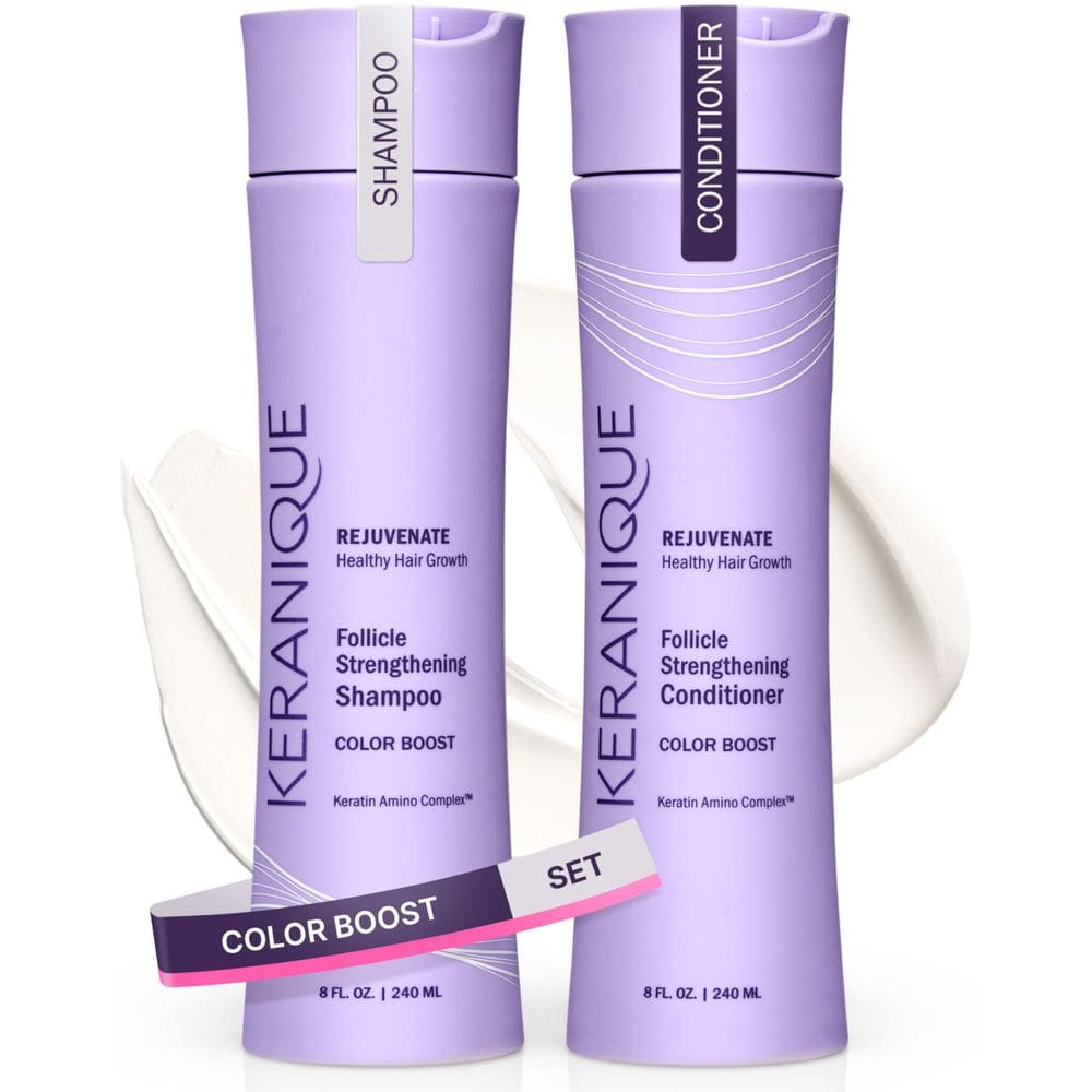 Conjunto de shampoo e condicionador Keranique Color Safe para mulheres