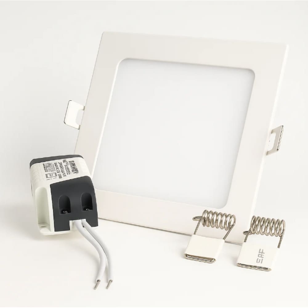 Plafon Painel de LED QUADRADO de Embutir 15cm de diâmetro Bivolt (110/220V)- 9W - 3000k