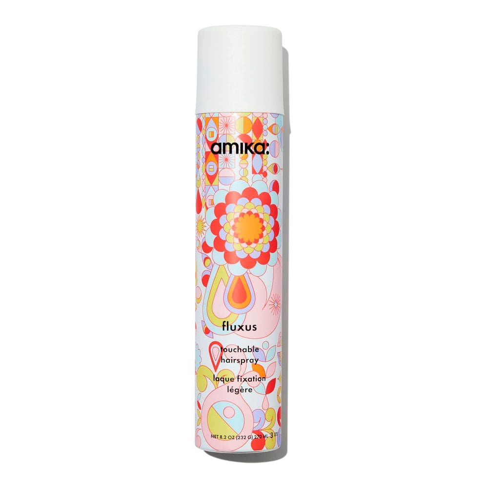 Spray de cabelo amika fluxus touchable, sem talco ou alumínio