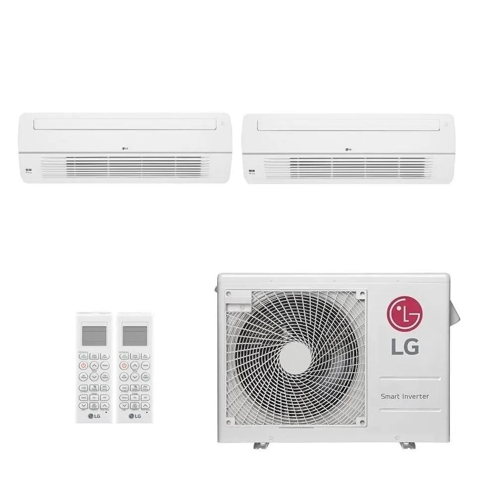 Ar-Condicionado Multi Split Inverter LG 21.000 (1x Evap Cassete 1 Via 9.000 + 1x Evap Cassete 1 Via 18.000) Quente/Frio 220V