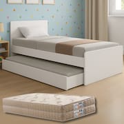 Bicama Beliche JM Solteiro Bibox com Colchões D33