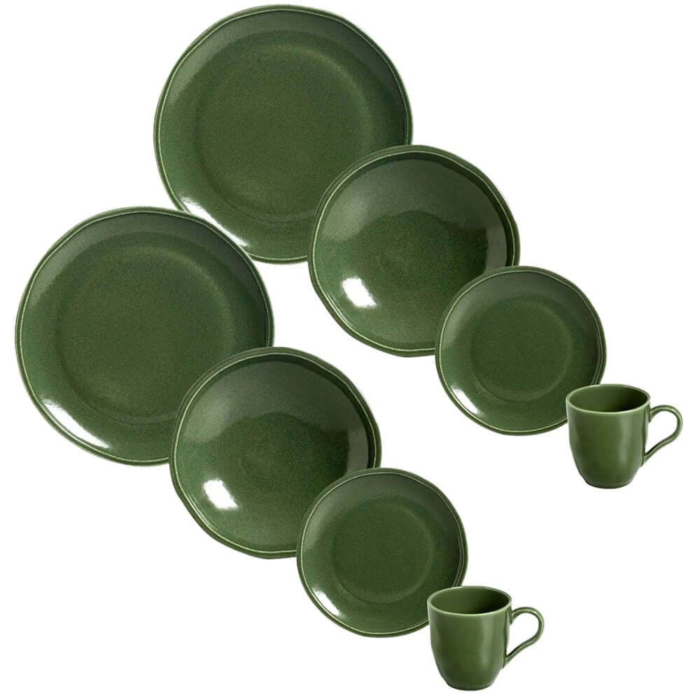 Aparelho de Jantar Cerâmica Stoneware Daily Calm 32 peças Porto Brasil