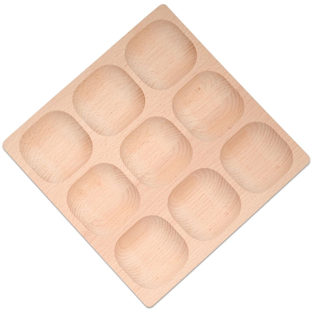 Bandeja de classificação Yellow Door Natural Beechwood para crianças