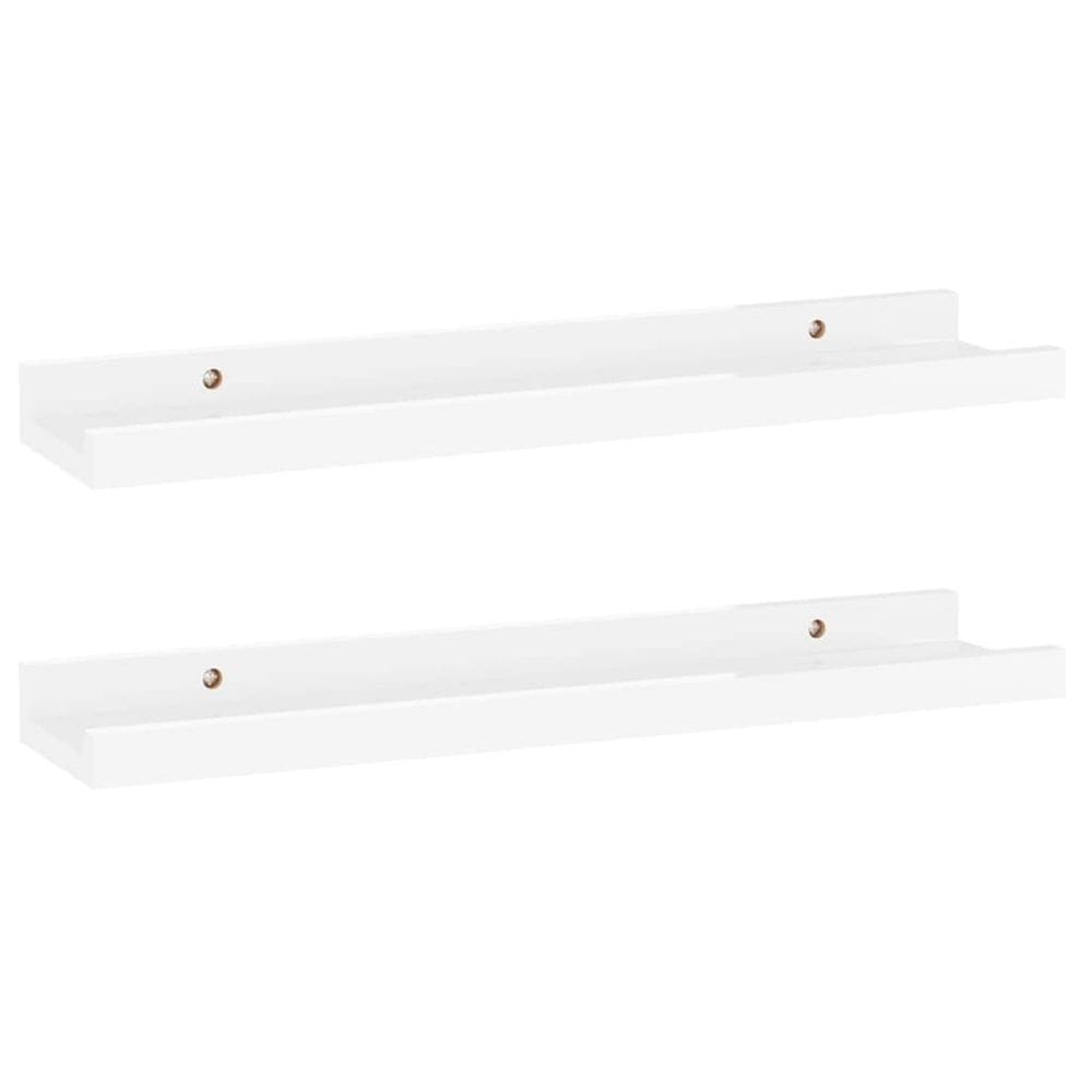 Prateleiras de parede vidaXL Glossy White Modern 15,7x3,5x1,2