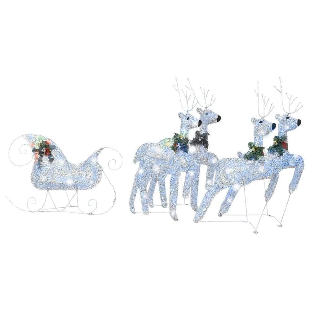 Decoração de Natal vidaXL Reindeer & Sleigh com 100 LED