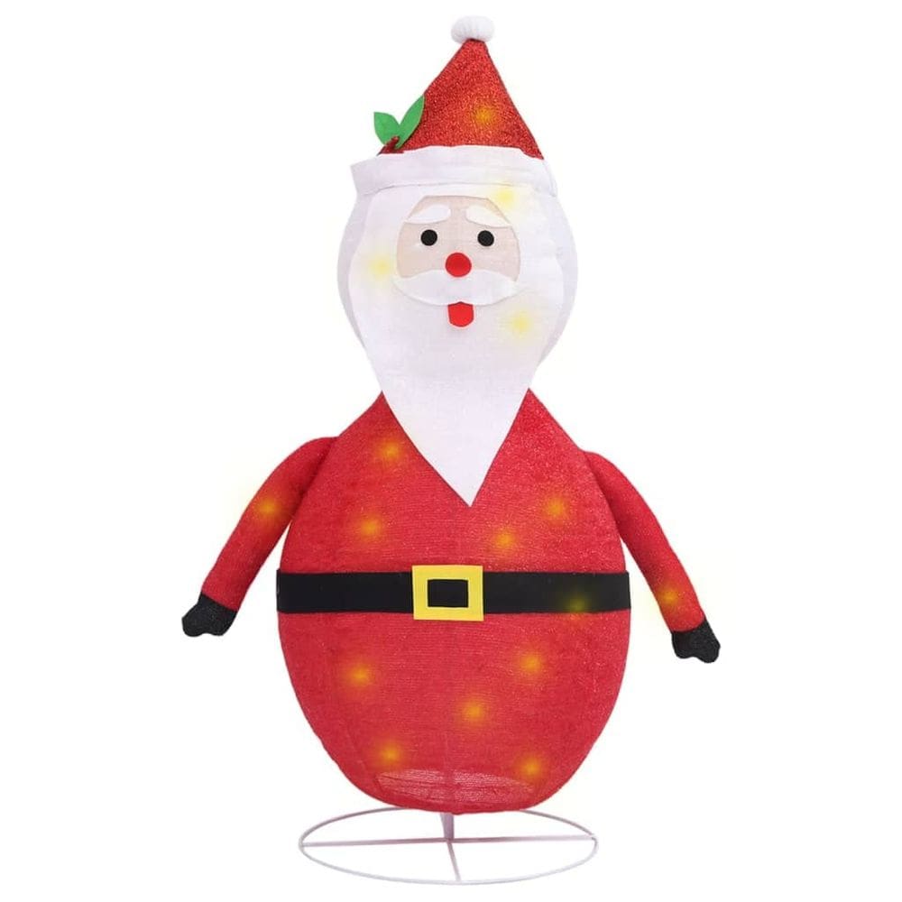 Figura de Papai Noel de Natal vidaXL 120 LED em tecido de 4 pés