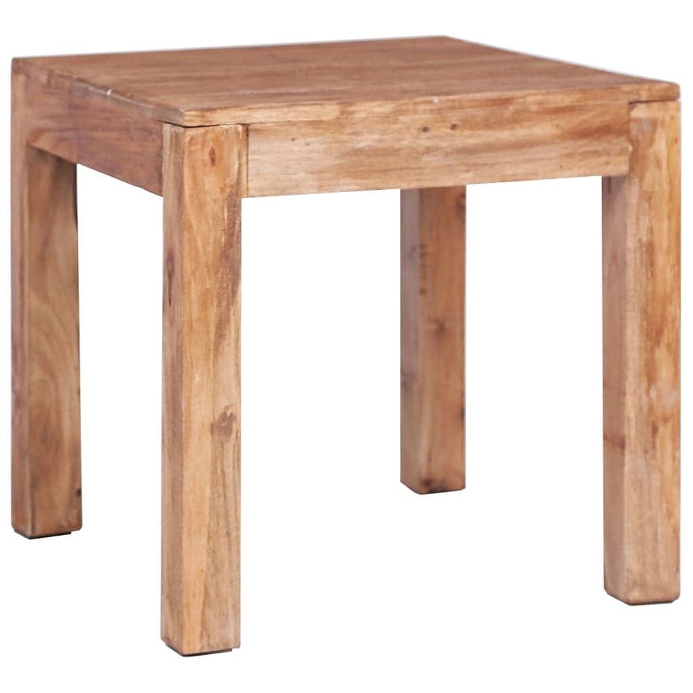 Mesa de café vidaXL de madeira maciça feita à mão com madeira recuperada