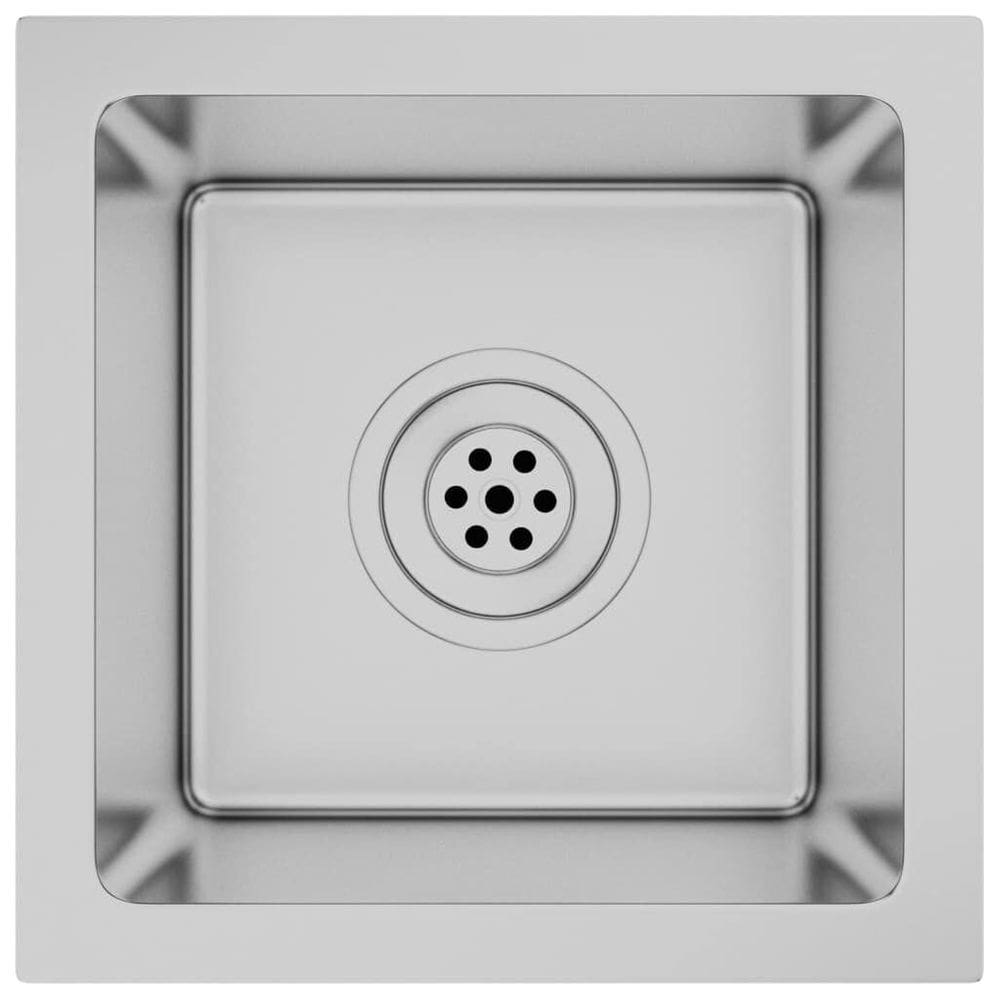 Pia de cozinha VidaXL Drop-in Single Bowl 30cm em aço inoxidável