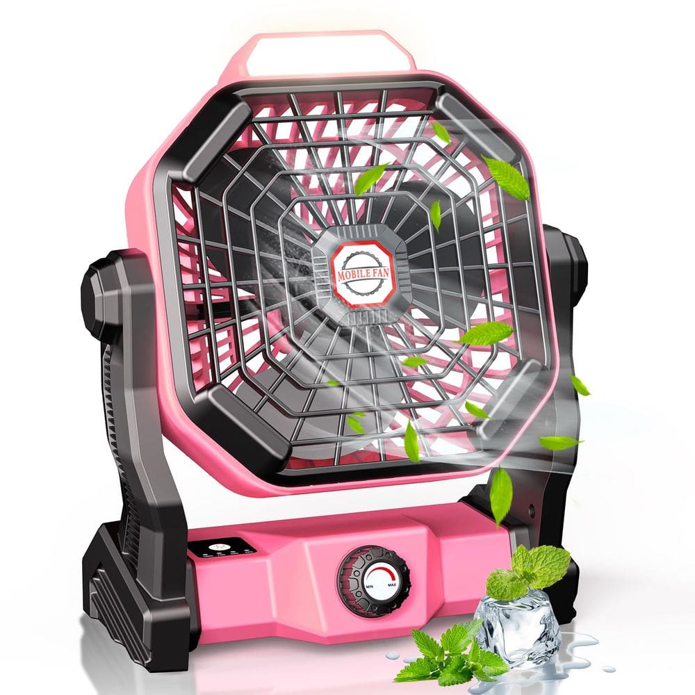 Ventilador de acampamento JINLICTE 20000mAh com lanterna LED recarregável