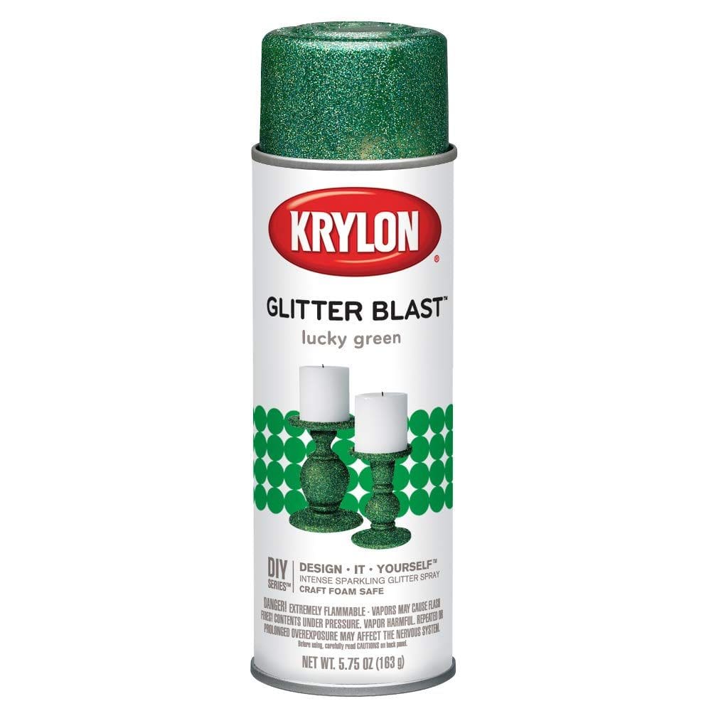 Tinta Krylon Glitter Blast Spray Lucky Green 170 ml