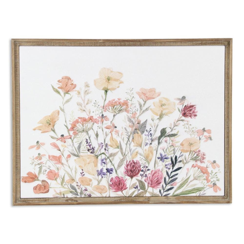 Painel de decoração de flores de parede Tema rural de Cheung