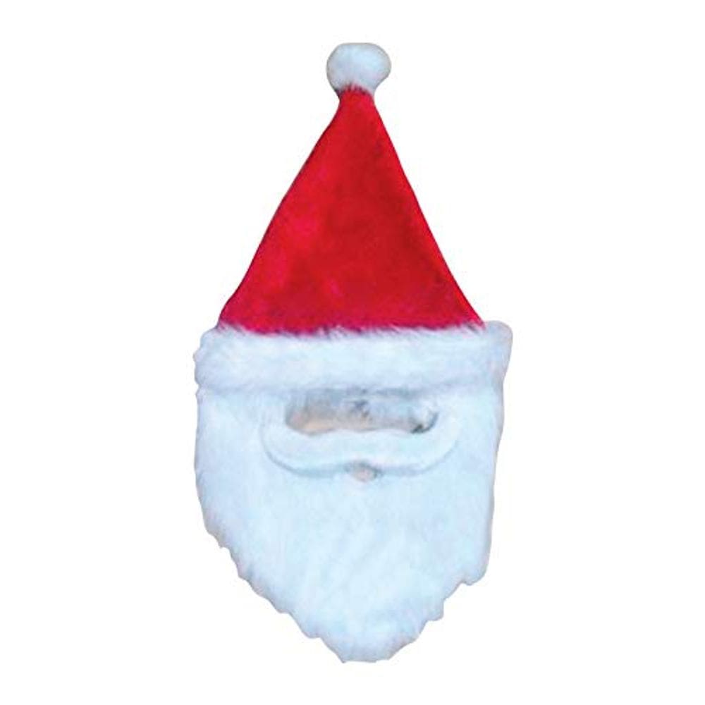 Chapéu de Papai Noel Bearded Dyno, acessório de Natal em poliéster
