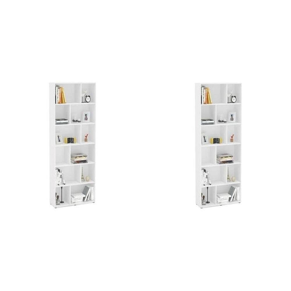 【REGAL】 Estante para Livros 24 Nichos Xangai Branco | Extra