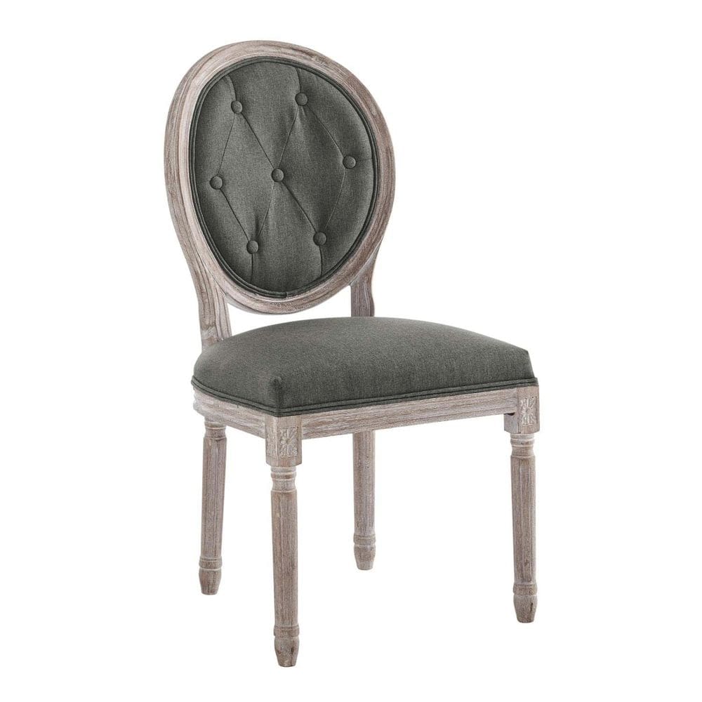 Cadeira Modway EEI-4664 Vintage Francesa Estofada Cinza