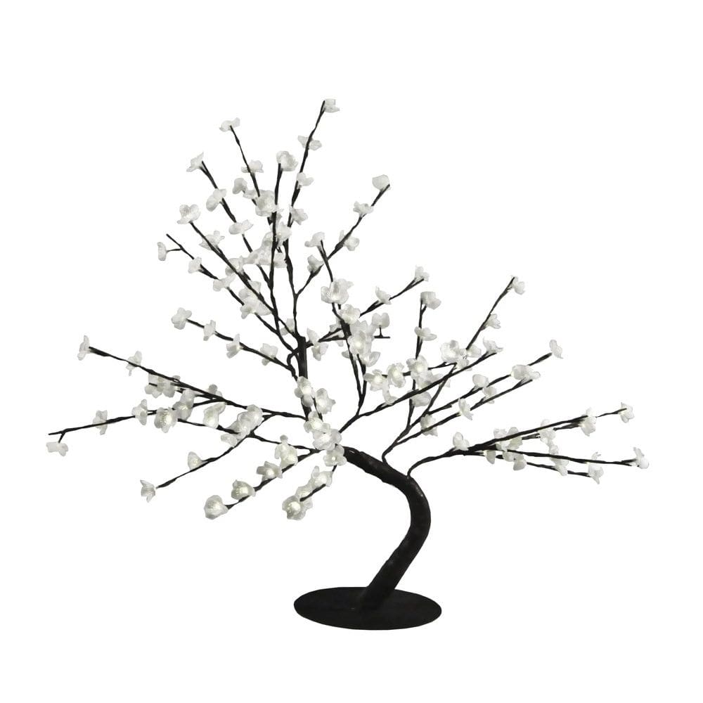 Árvore artificial Hi-Line Gift Ltd Bonsai branco iluminado 76 cm