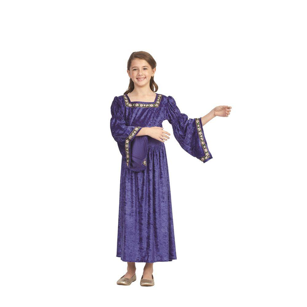 Fantasia RG Costumes Renaissance Belle Purple para crianças de tamanho médio
