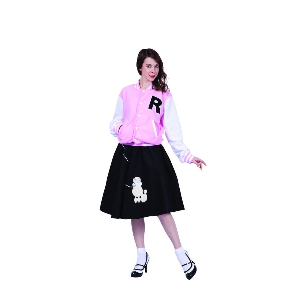 Jaqueta Letterman RG Costumes Feminina Rosa Tamanho M