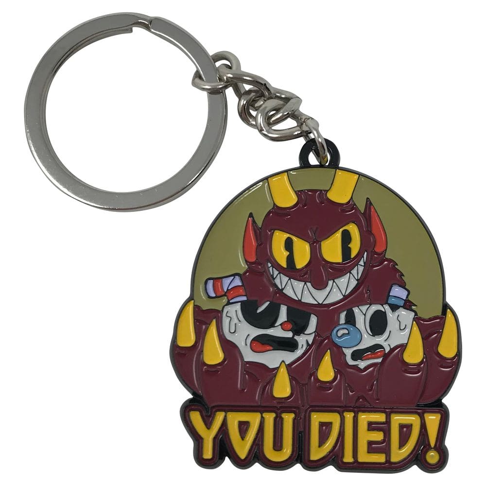 Chaveiro Fanattik Cuphead Edição Limitada You Died