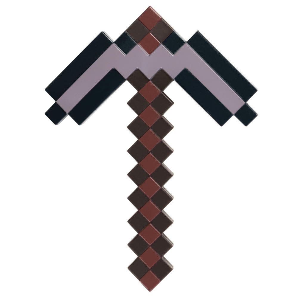 Disfarce de acessório de fantasia Netherite Pickaxe Minecraft Kids