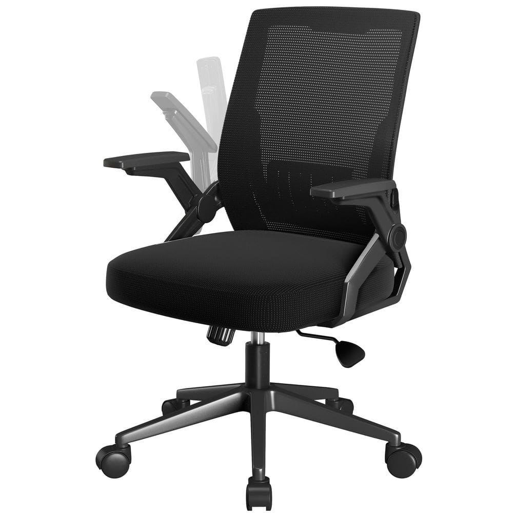 Cadeira de escritório COMHOMA de malha dobrável ergonômica com suporte lombar