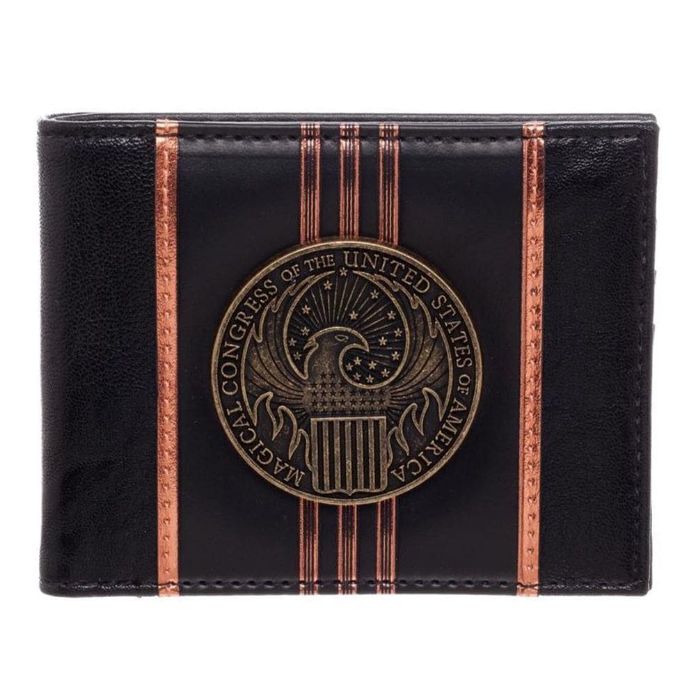 Carteira dobrável BioWorld Fantastic Beasts M.A.C.U.S.A., licenciada