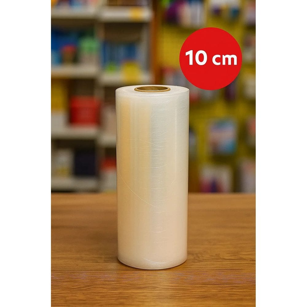 Rolo Filme Stretch Manual Transparente 100m Plastico Embalagens Produtos