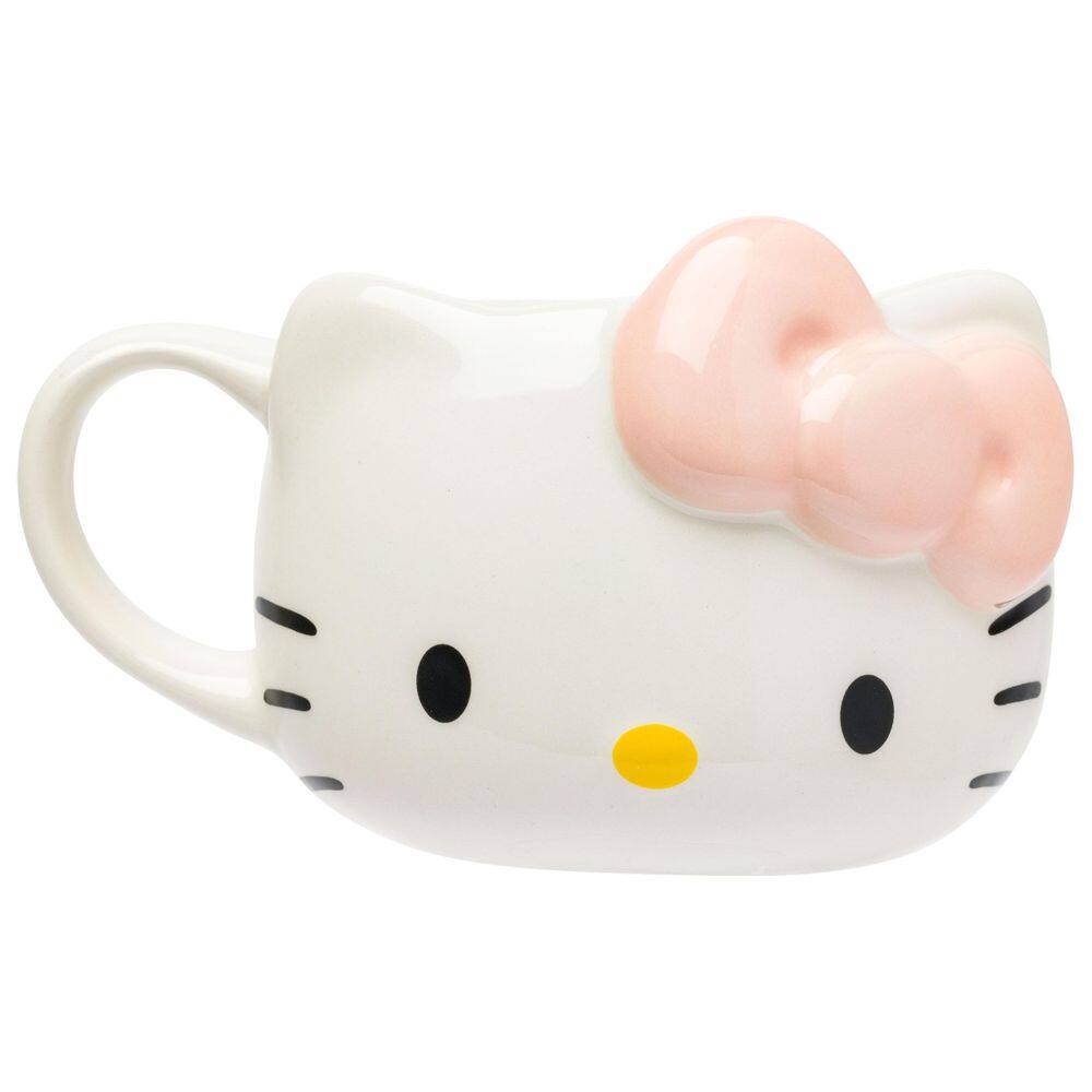 Caneca Silver Buffalo Sanrio Hello Kitty Ceramic 600ml Rosa Claro