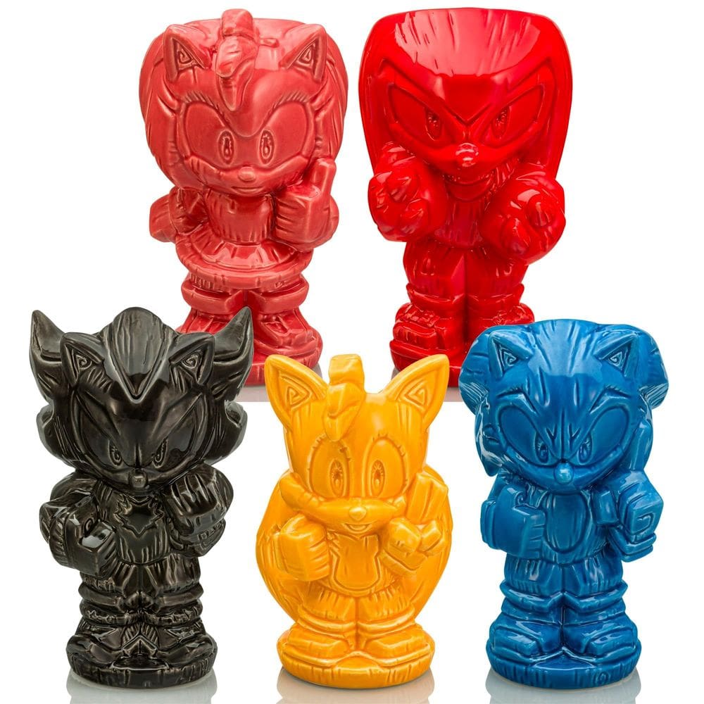 Conjunto de canecas Beeline Creative Geeki Tikis Sonic The Hedgehog x5