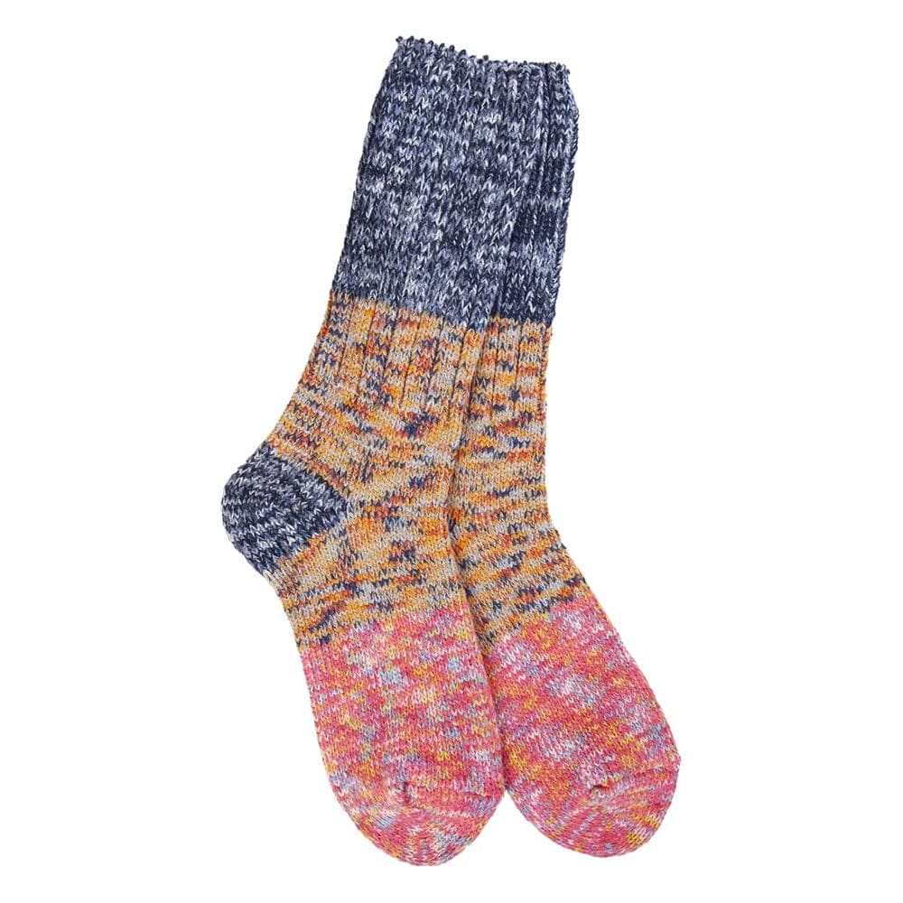 Meias femininas Ragg Crew Colorblock mais macias do mundo